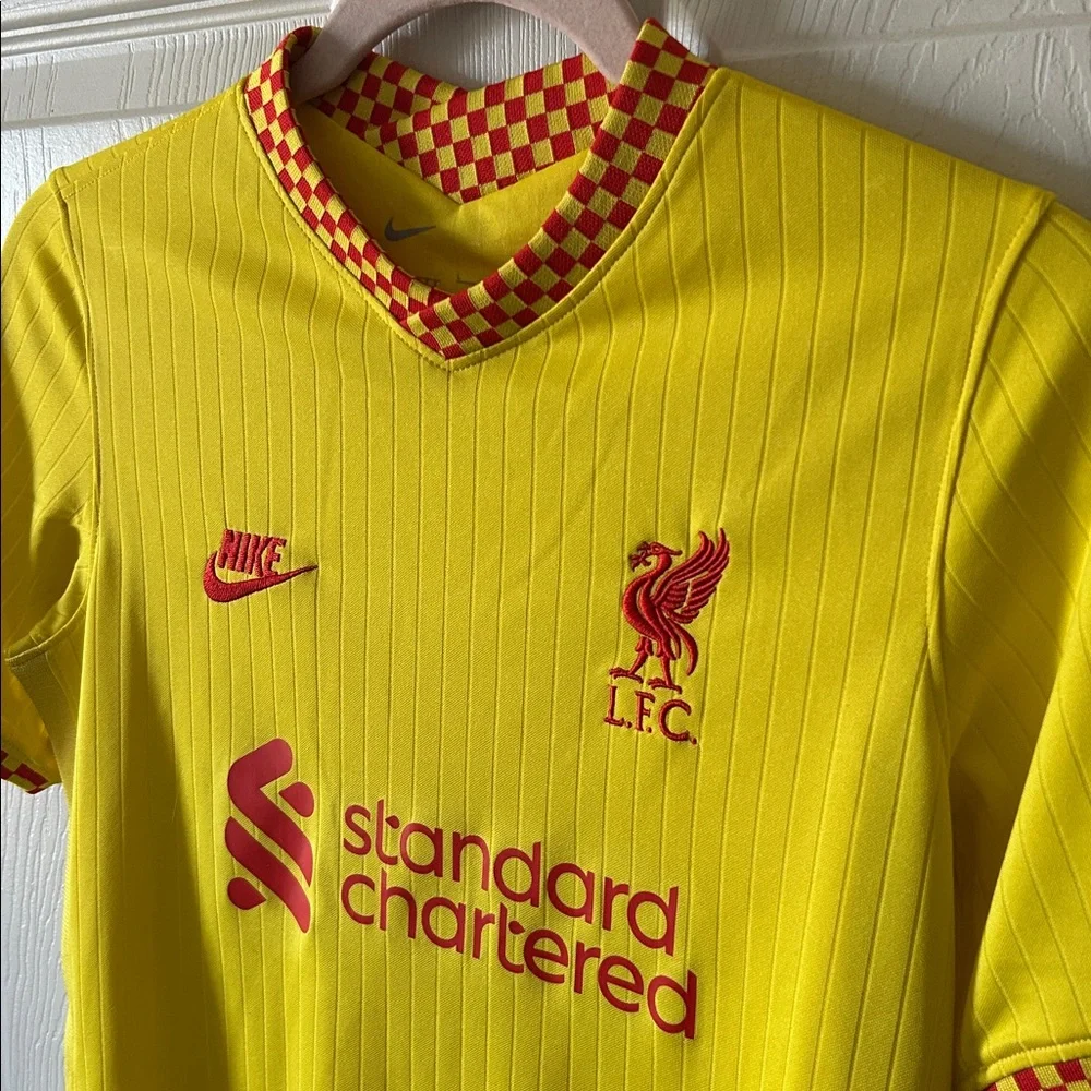 Liverpool Nike 2021/22 Third Vapor Match Stadium‎ Jersey Yellow Sz Large (boys)